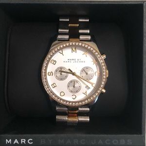 Marc Jacobs Chronograph Silver/Gold Watch